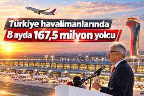 Türkiye’de hava yolu yolcu sayısı 167,5 milyonu aştı