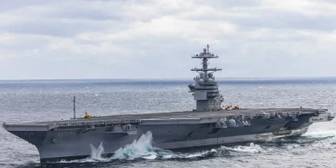 pre-commissioning-unit-john-f-kennedy-cvn-79-transits-the-atlantic-ocean-during-builders-sea-trials-jan-28-2026-xh3aivw