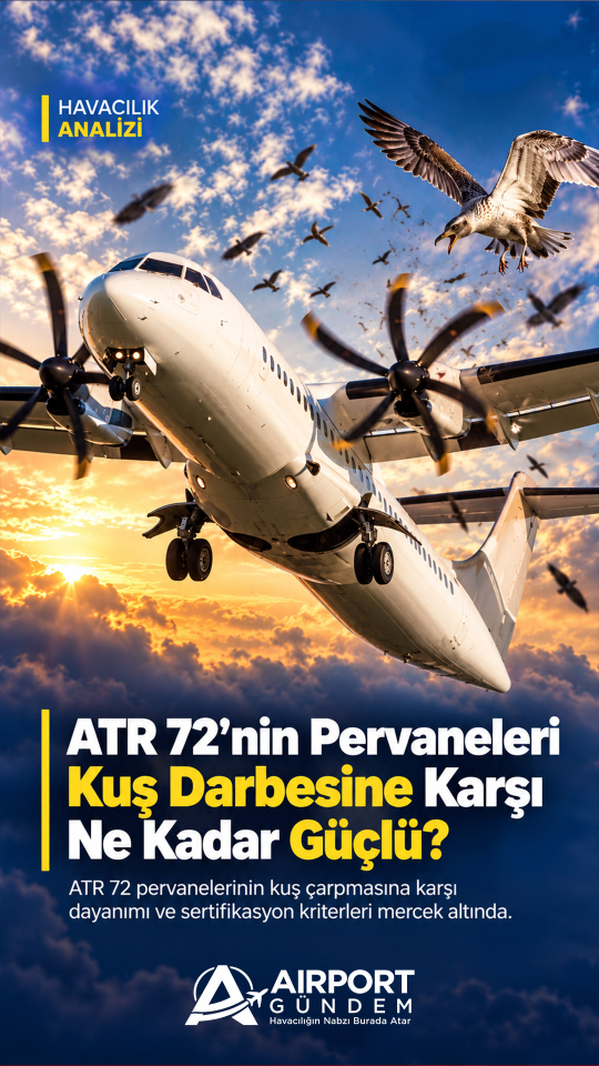 ATR 72’nin Pervaneleri Kuş Darbesine Karşı Ne Kadar Güçlü?