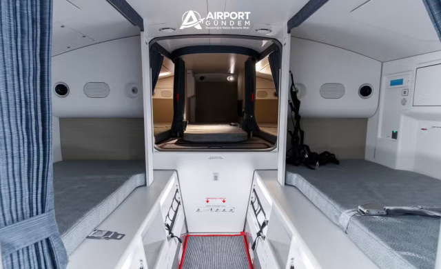 Airbus A350-1000’de Kabin Ekibi Nerede Dinleniyor?