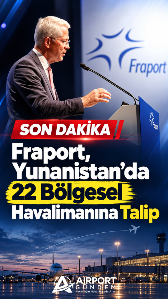 Fraport, Yunanistan’da 22 Bölgesel Havalimanına Talip