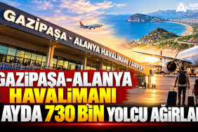 Gazipaşa-Alanya Havalimanı 9 ayda 730 bin yolcu ağırladı