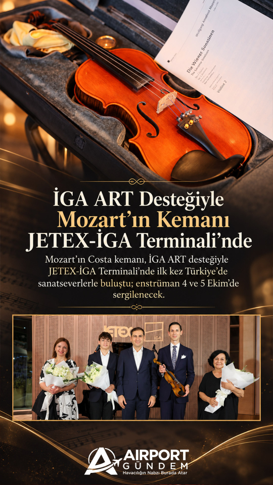 İGA ART Desteğiyle Mozart’ın Kemanı JETEX-İGA Terminali’nde
