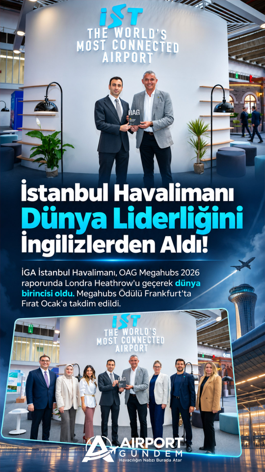 İstanbul Havalimanı Dünya Liderliğini İngilizlerden Aldı!