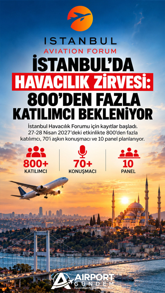 İstanbul’da Havacılık Zirvesi: 800’den Fazla Katılımcı Bekleniyor