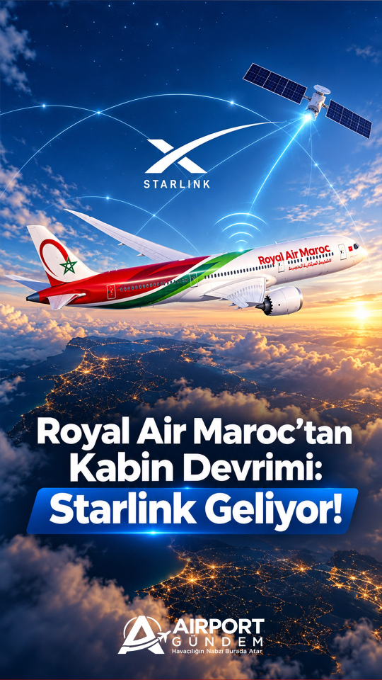 Royal Air Maroc’tan Kabin Devrimi: Starlink Geliyor!