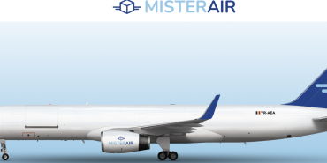 Mister Air için kiralanan Boeing 757-200PCF kargo uçağı