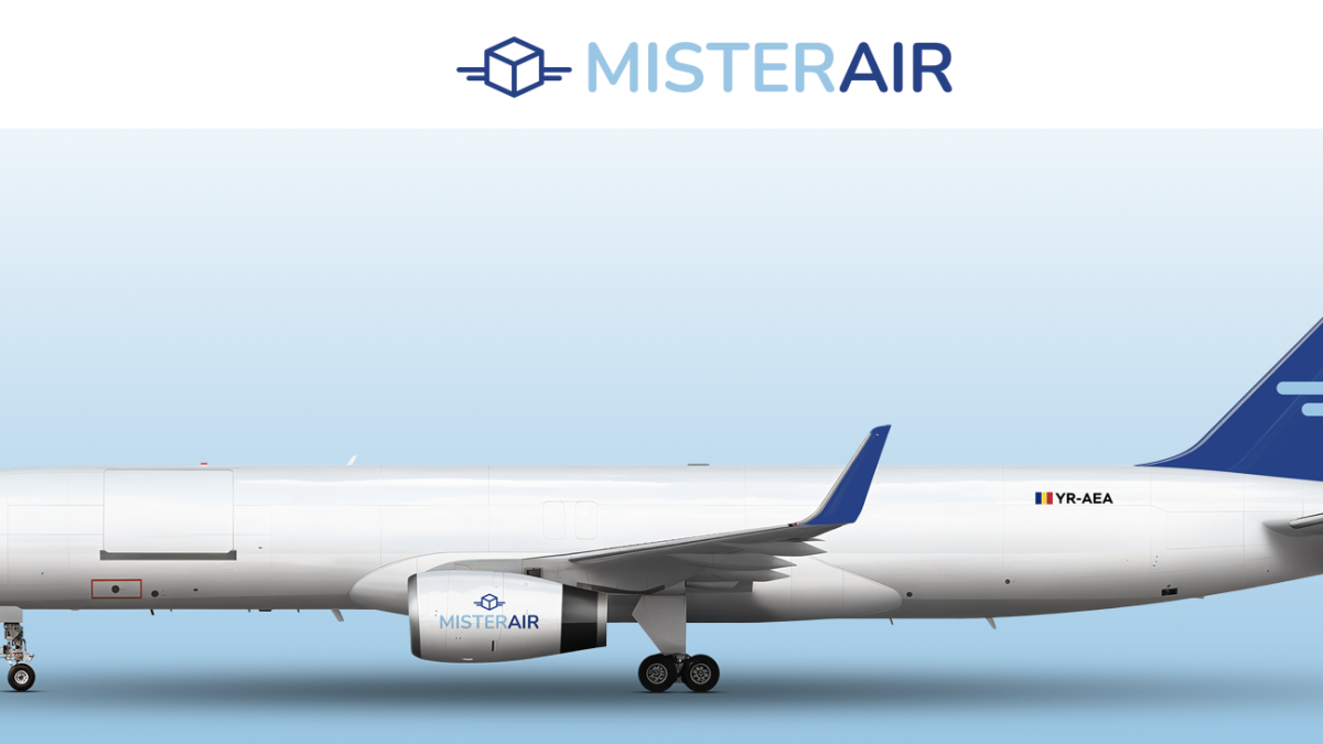 Mister Air için kiralanan Boeing 757-200PCF kargo uçağı