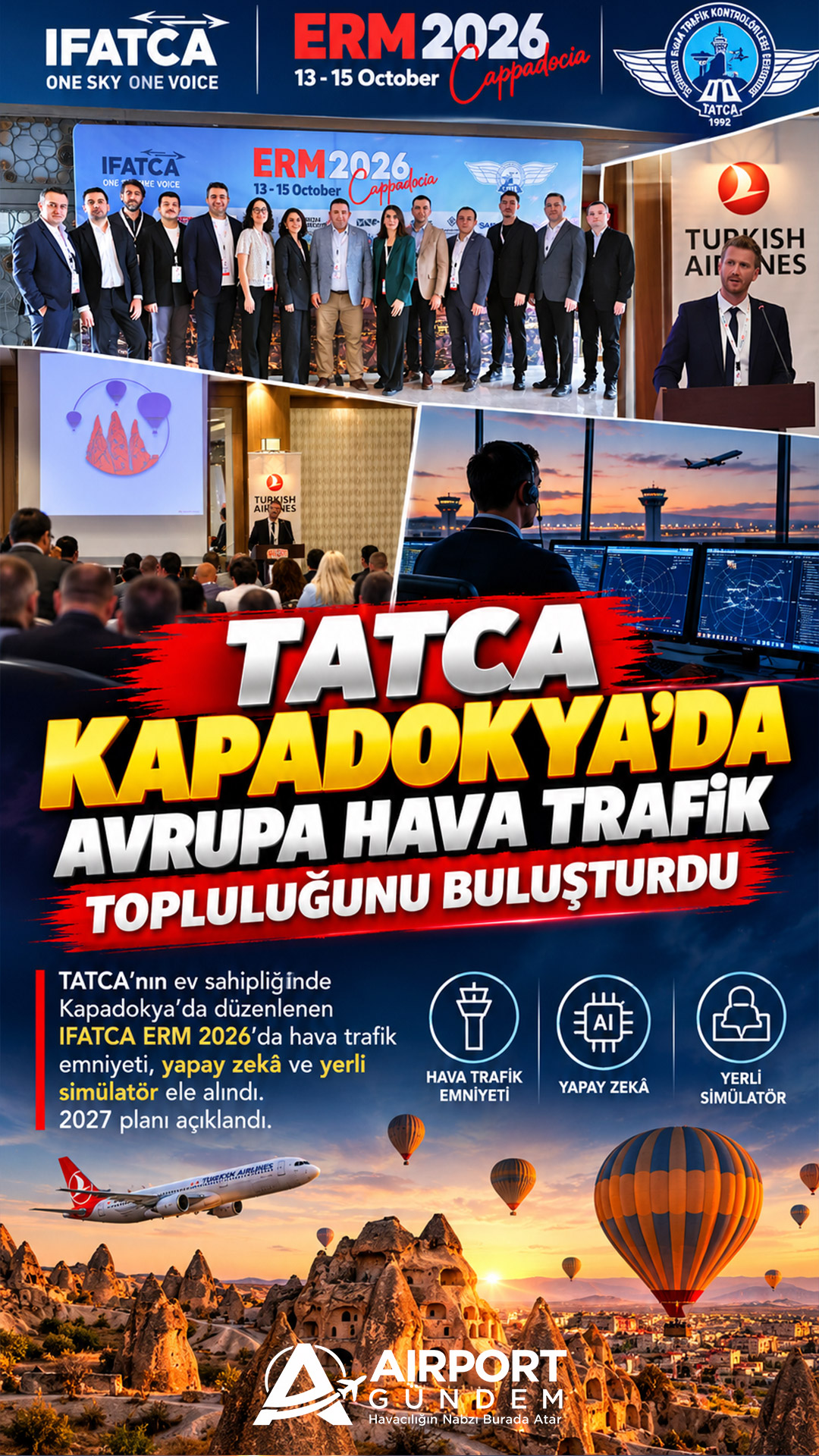 TATCA Kapadokya’da Avrupa Hava Trafik Topluluğunu Buluşturdu