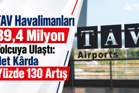 TAV Havalimanları 89,4 Milyon Yolcuya Ulaştı: Net Kârda Yüzde 130 Artış