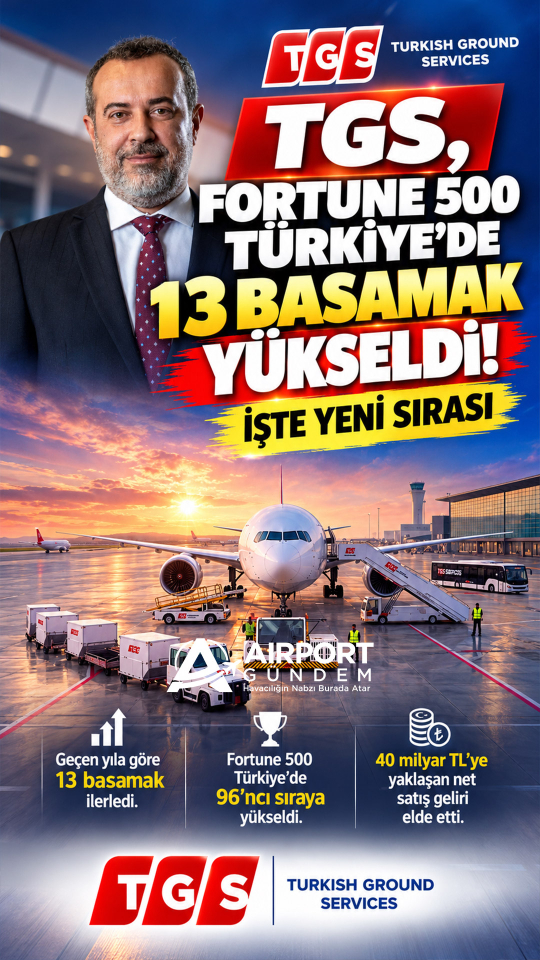 TGS, Fortune 500 Türkiye’de 13 basamak yükseldi! İşte yeni sırası