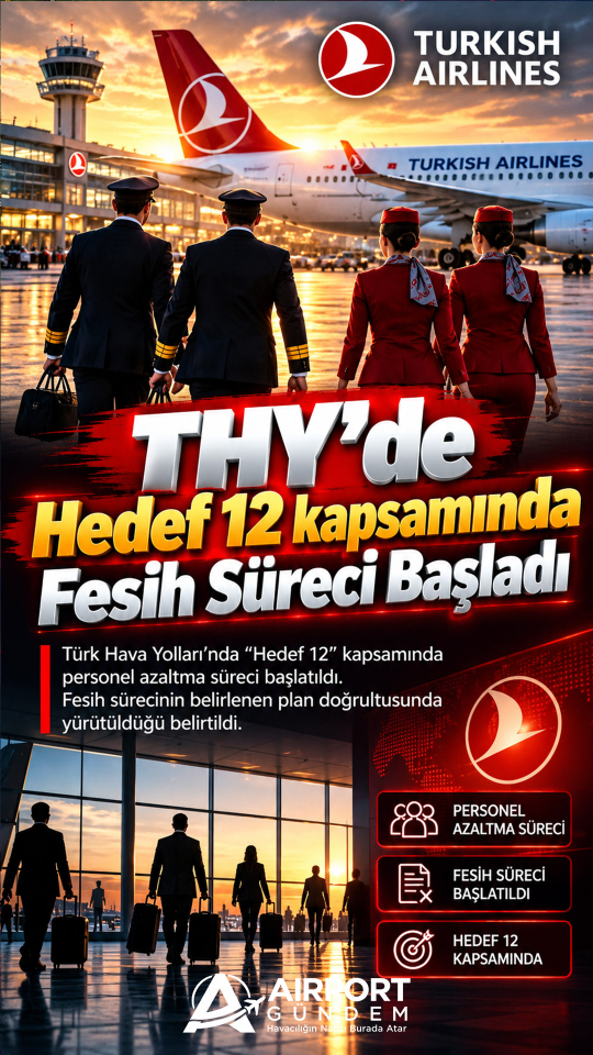 THY’de Hedef 12 kapsamında fesih süreci başladı