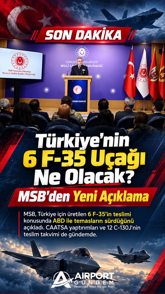 Türkiye’nin 6 F-35 Uçağı Ne Olacak? MSB’den Yeni Açıklama