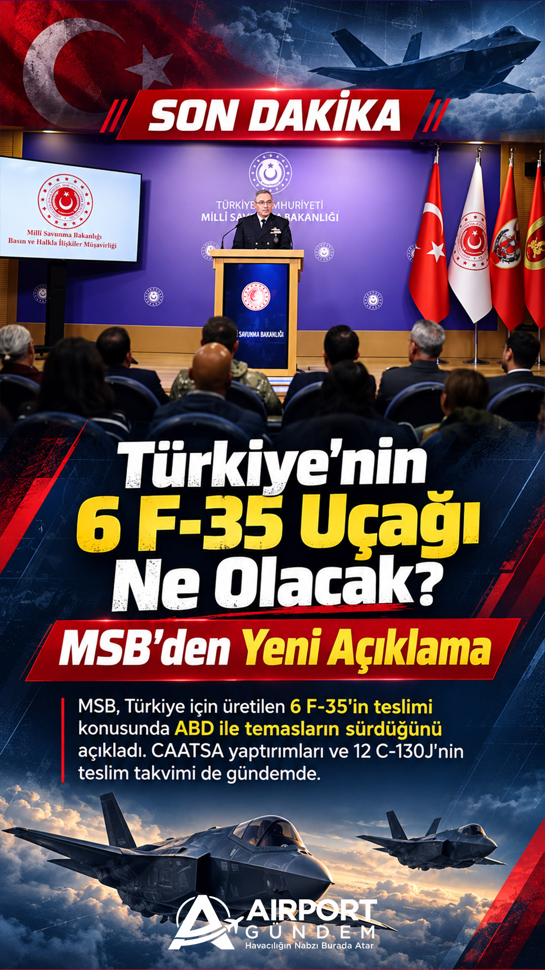 Türkiye’nin 6 F-35 Uçağı Ne Olacak? MSB’den Yeni Açıklama