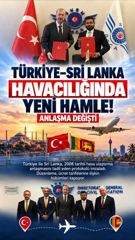 Türkiye–Sri Lanka Havacılığında Yeni Hamle! Anlaşma Değişti