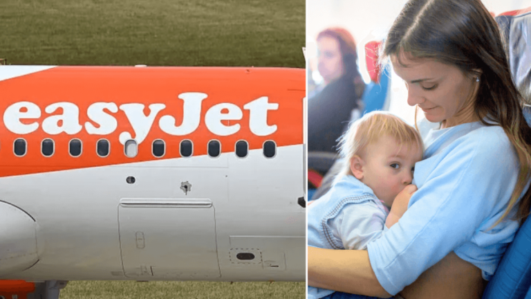 easyjet-plane-mother-and-baby-on-plane