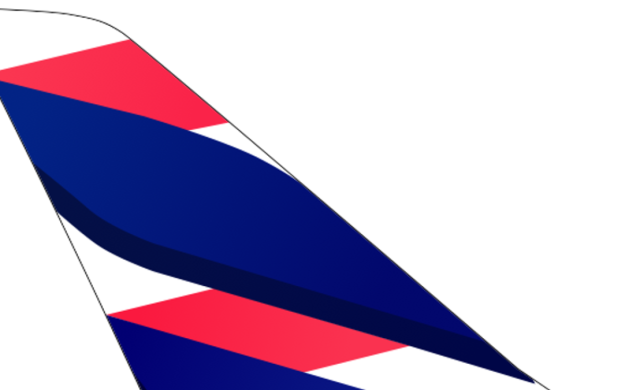 Latam ve Delta uçaklarını temsil eden havayolu görseli