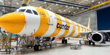 Condor filosundaki Airbus A321 uçağı