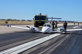 Piper Seminole, Mesa-Gateway’de gövde üzeri indi 16 Savunma Sanayii Haberleri EUROCONTROL pmga-crash-landing-1