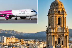 Wizz Air’den İspanya’ya üç yeni rota 8 Savunma Sanayii Haberleri wizz-air-plane-cathedral-in-malaga-andalucia-spain